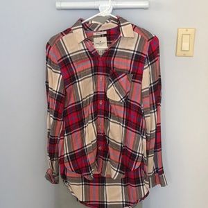 AE women's plaid flannel